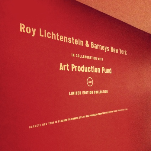 Barneys New York + Roy Lichtenstein + Art Production Fund = Limited Edition